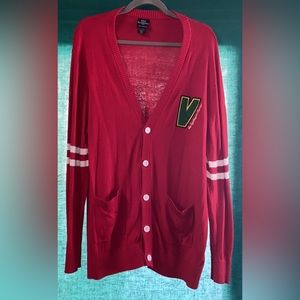 Our Universe Marvel WandaVision “Vision’s” Red Varsity Cardigan Size XL *Rare*
